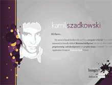 Tablet Screenshot of kamilszadkowski.com